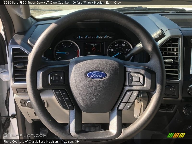 Oxford White / Medium Earth Gray 2020 Ford F350 Super Duty XLT Crew Cab 4x4