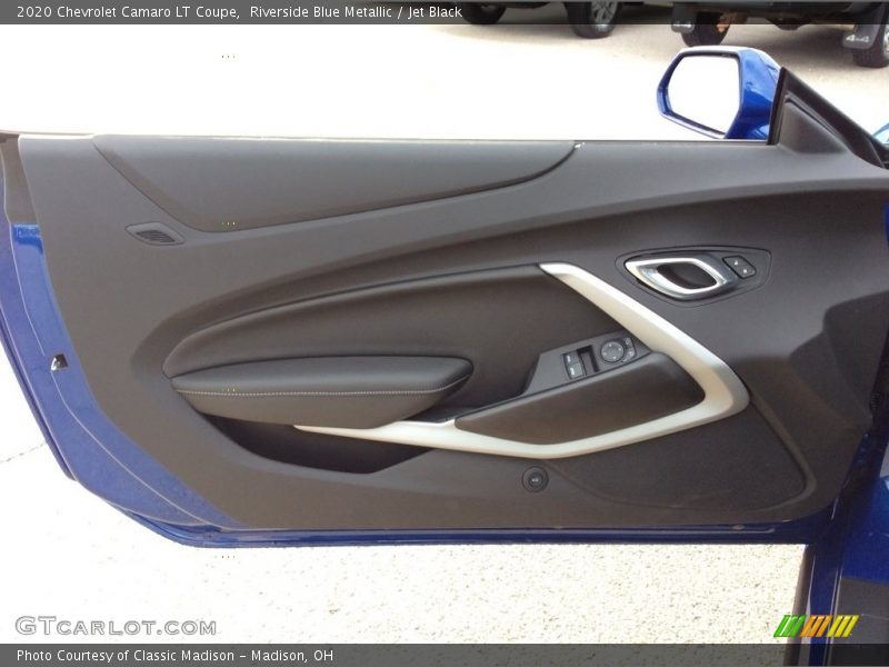 Riverside Blue Metallic / Jet Black 2020 Chevrolet Camaro LT Coupe