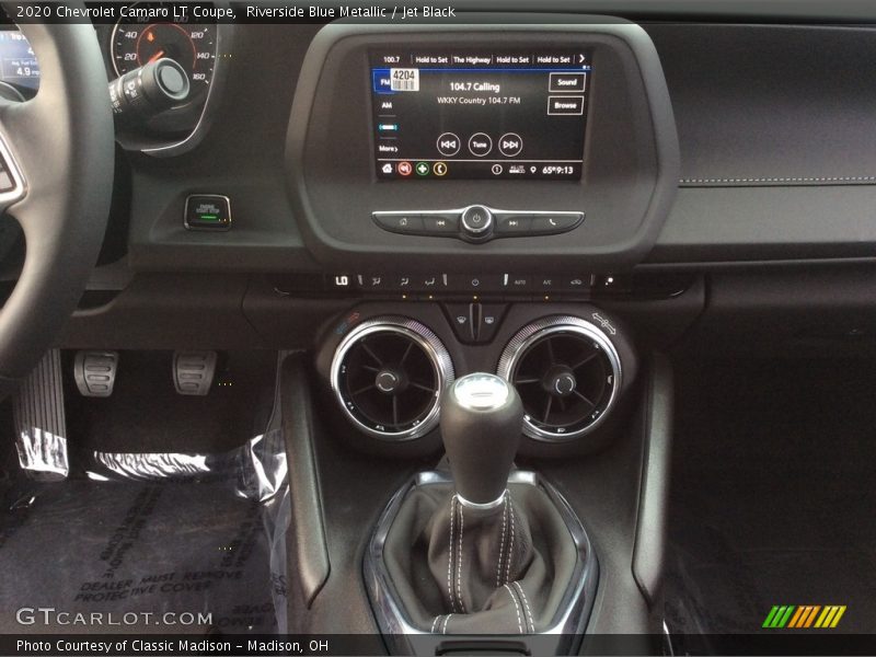 Riverside Blue Metallic / Jet Black 2020 Chevrolet Camaro LT Coupe