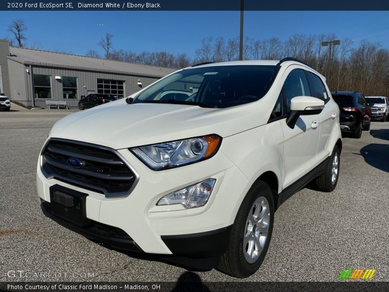 Diamond White / Ebony Black 2020 Ford EcoSport SE