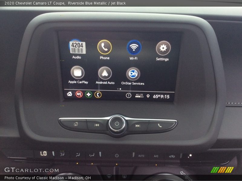 Riverside Blue Metallic / Jet Black 2020 Chevrolet Camaro LT Coupe