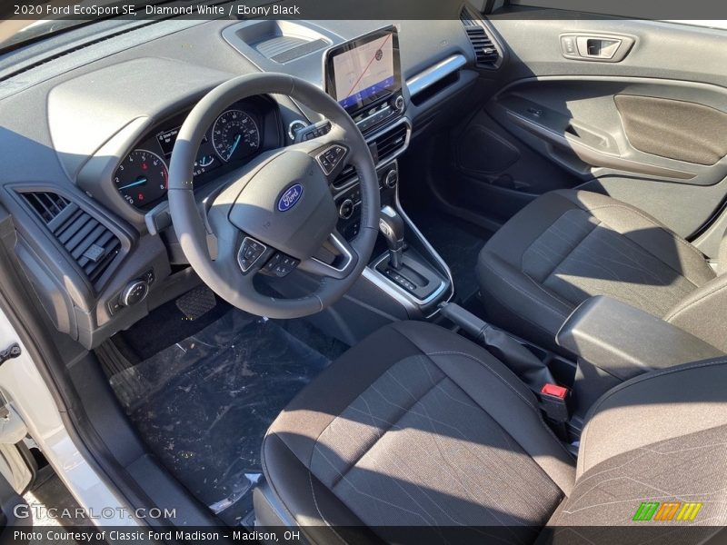 Diamond White / Ebony Black 2020 Ford EcoSport SE