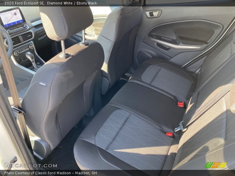 Diamond White / Ebony Black 2020 Ford EcoSport SE