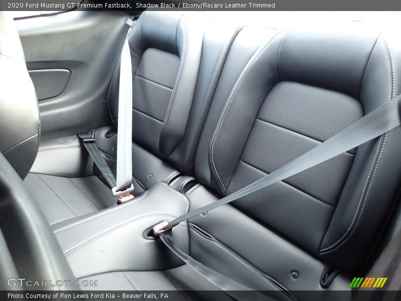 Rear Seat of 2020 Mustang GT Premium Fastback