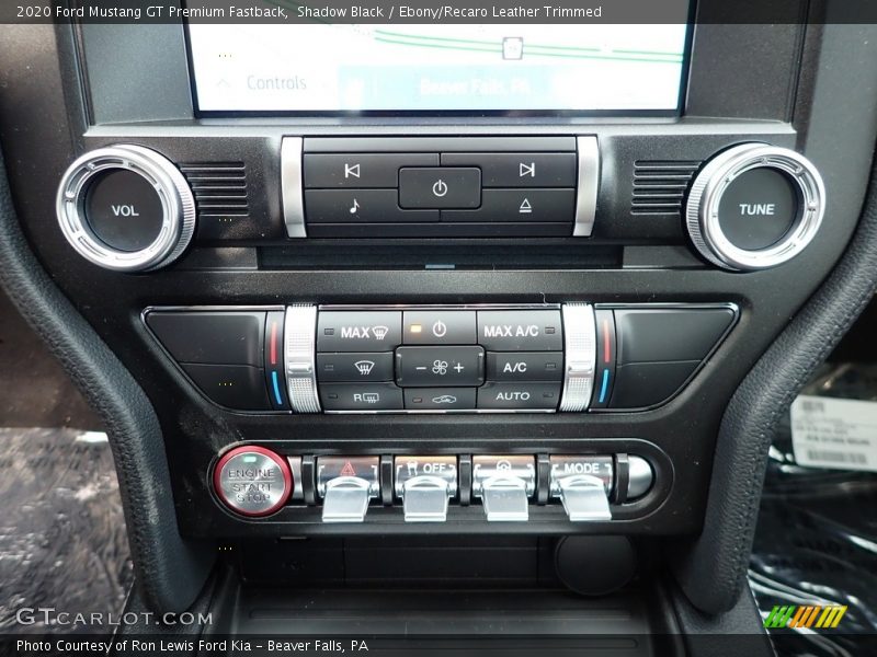 Controls of 2020 Mustang GT Premium Fastback