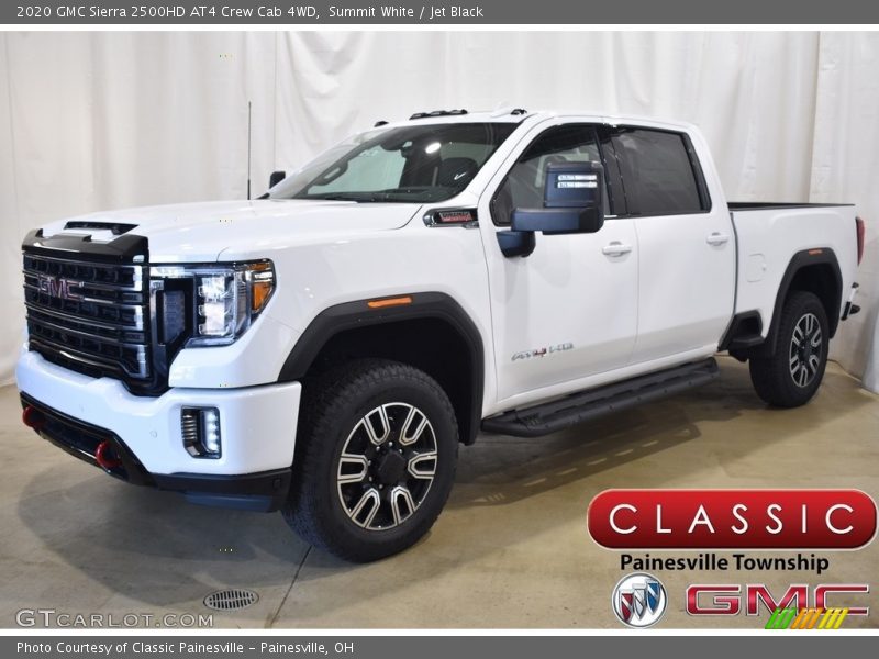 Summit White / Jet Black 2020 GMC Sierra 2500HD AT4 Crew Cab 4WD