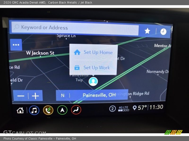 Carbon Black Metallic / Jet Black 2020 GMC Acadia Denali AWD