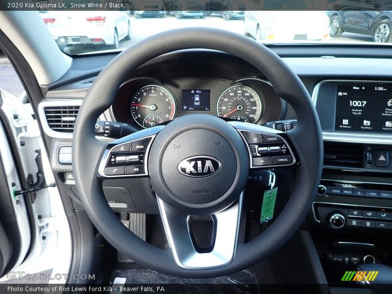 Snow White / Black 2020 Kia Optima LX