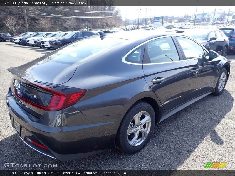 Portofino Gray / Black 2020 Hyundai Sonata SE