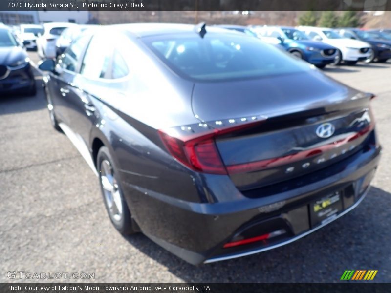 Portofino Gray / Black 2020 Hyundai Sonata SE