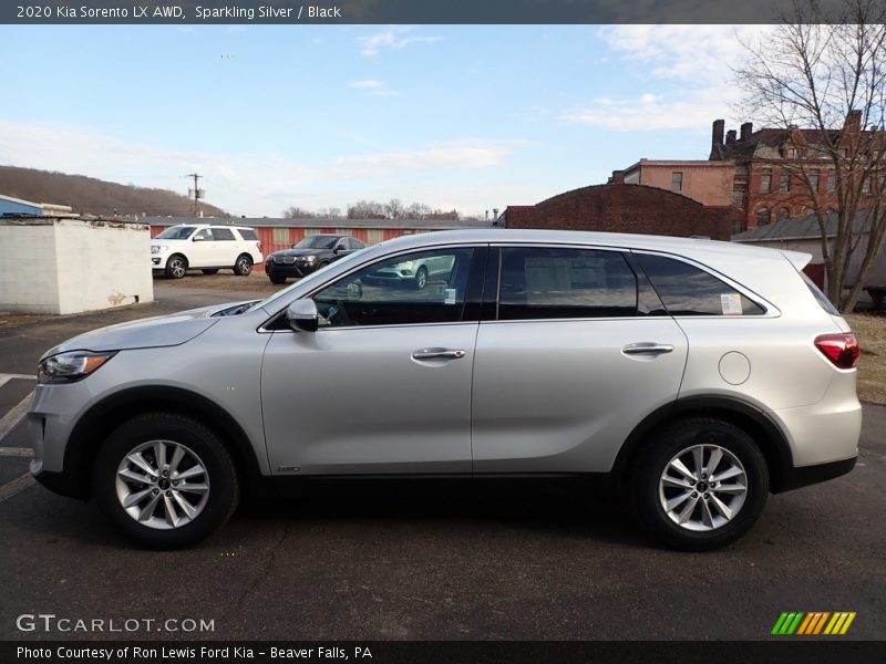 Sparkling Silver / Black 2020 Kia Sorento LX AWD