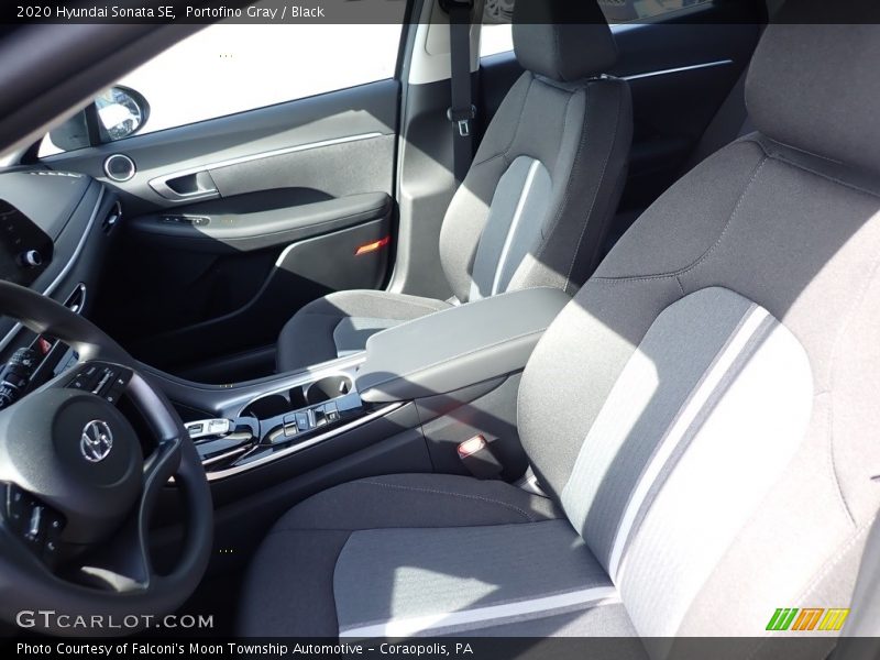 Portofino Gray / Black 2020 Hyundai Sonata SE