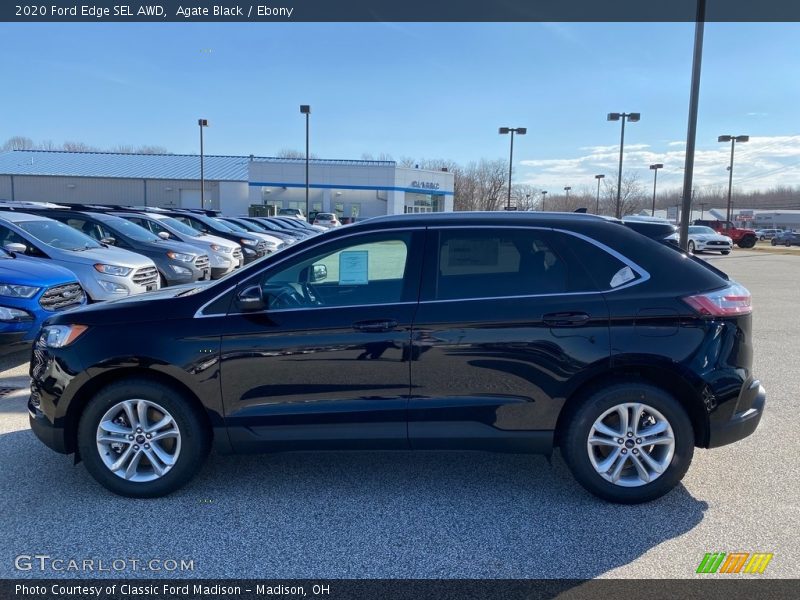 Agate Black / Ebony 2020 Ford Edge SEL AWD