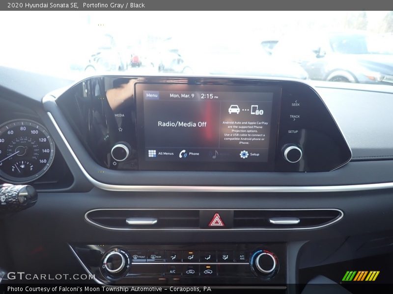 Portofino Gray / Black 2020 Hyundai Sonata SE