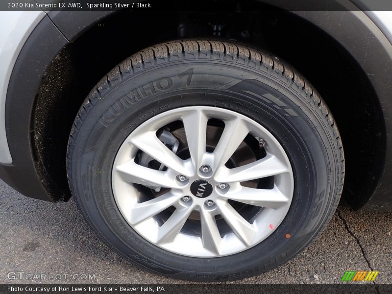 Sparkling Silver / Black 2020 Kia Sorento LX AWD