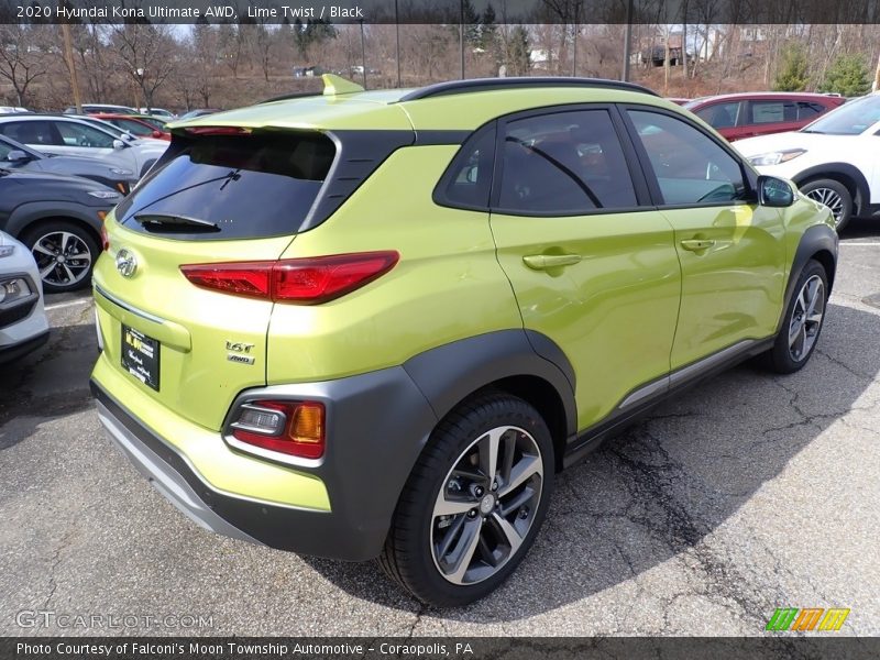 Lime Twist / Black 2020 Hyundai Kona Ultimate AWD