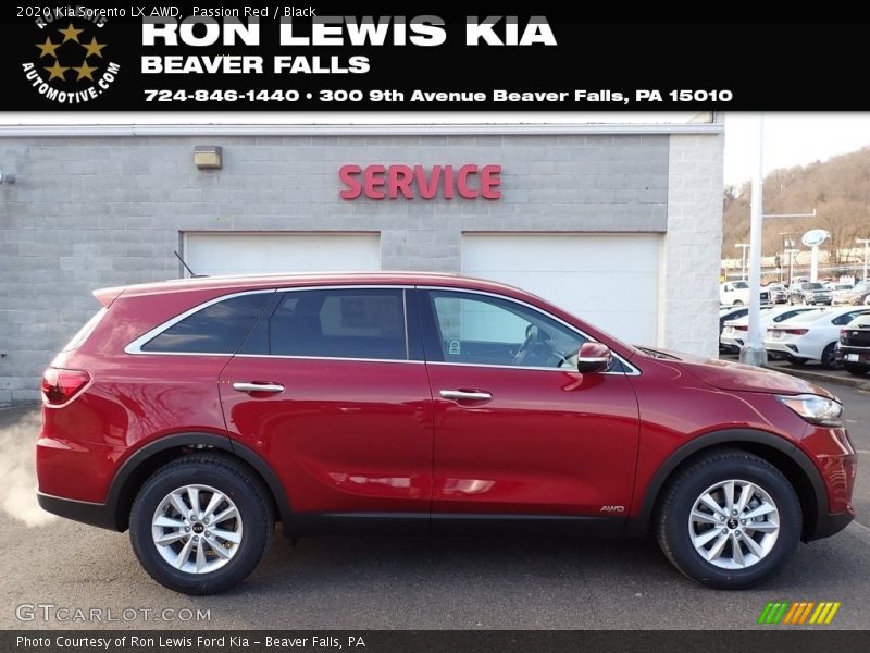 Passion Red / Black 2020 Kia Sorento LX AWD