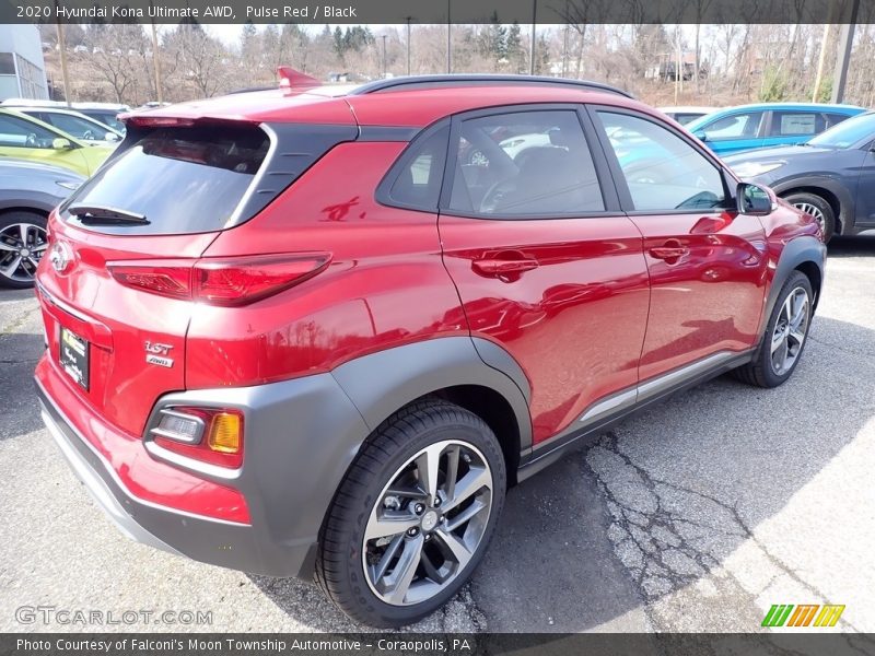Pulse Red / Black 2020 Hyundai Kona Ultimate AWD