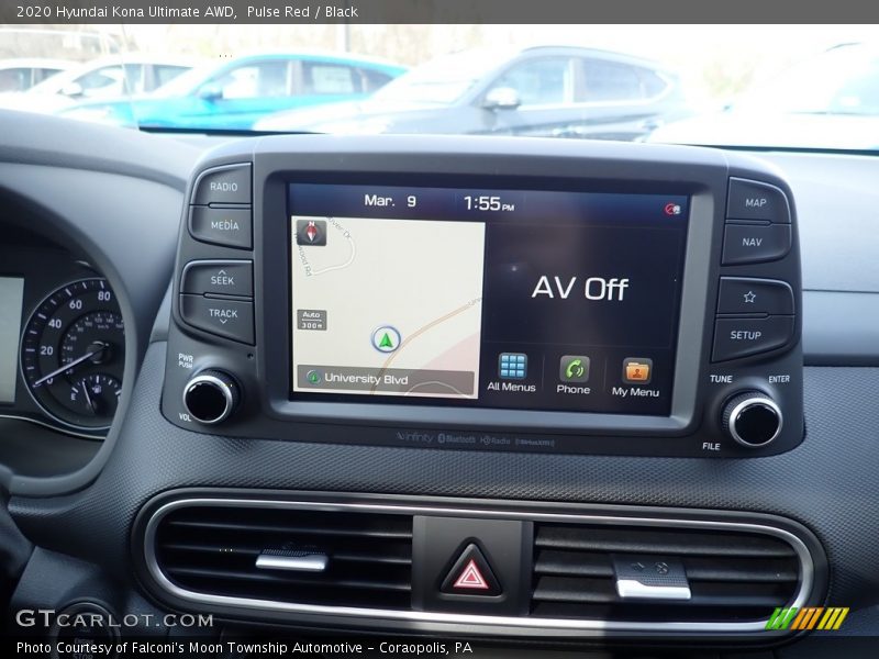 Navigation of 2020 Kona Ultimate AWD