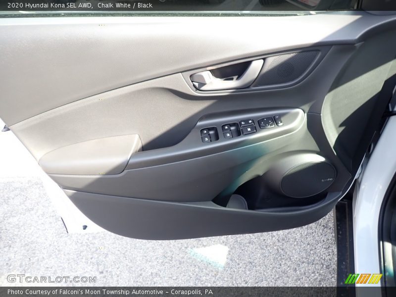 Chalk White / Black 2020 Hyundai Kona SEL AWD