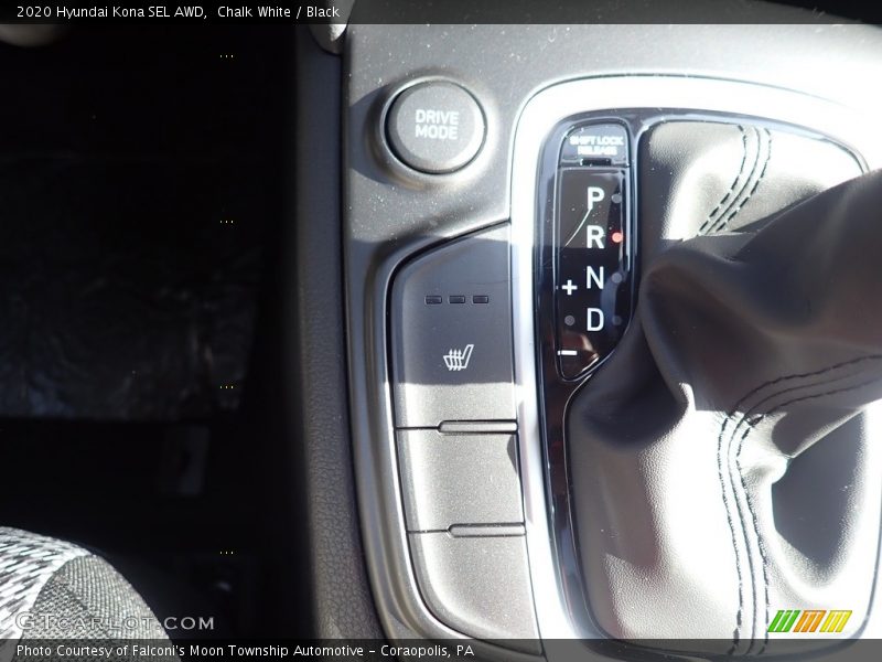 Chalk White / Black 2020 Hyundai Kona SEL AWD