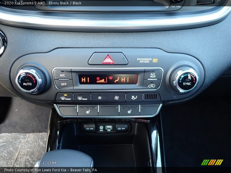 Ebony Black / Black 2020 Kia Sorento S AWD