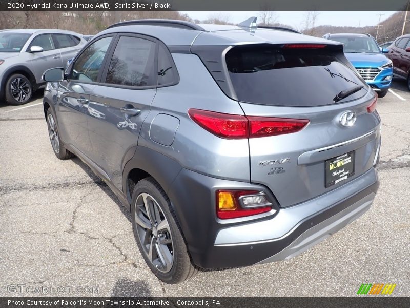 Sonic Silver / Black 2020 Hyundai Kona Ultimate AWD
