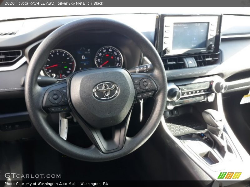 Silver Sky Metallic / Black 2020 Toyota RAV4 LE AWD