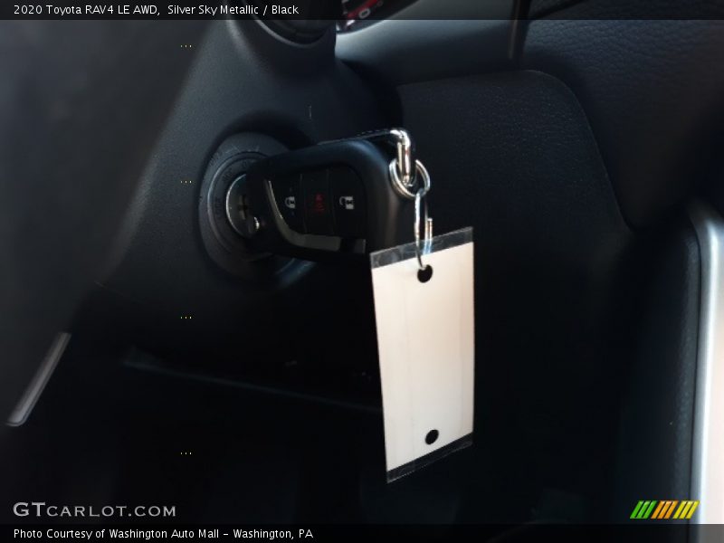 Silver Sky Metallic / Black 2020 Toyota RAV4 LE AWD