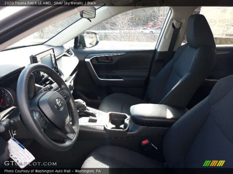 Silver Sky Metallic / Black 2020 Toyota RAV4 LE AWD