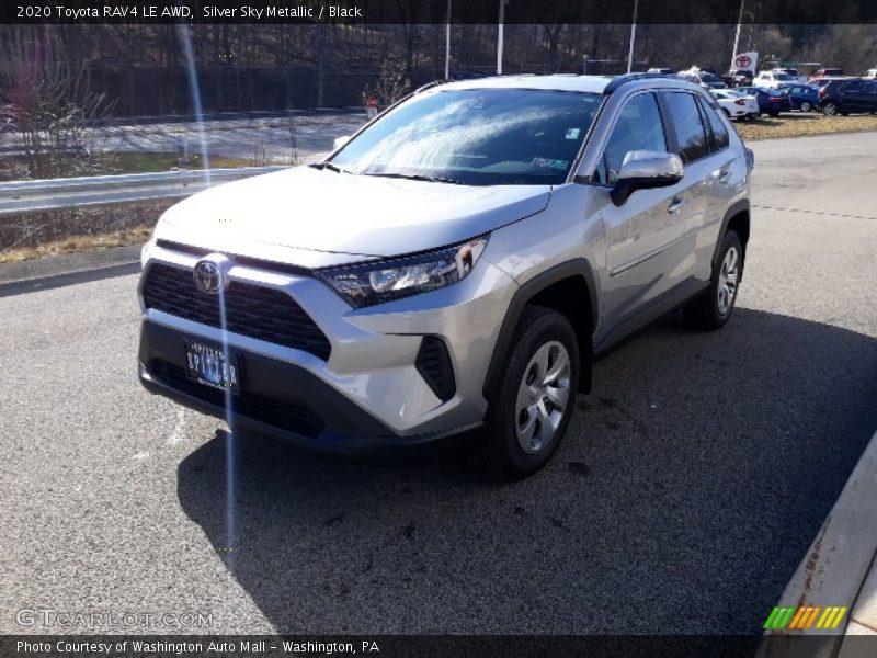 Silver Sky Metallic / Black 2020 Toyota RAV4 LE AWD