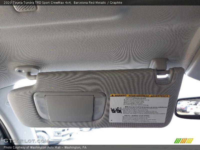 Barcelona Red Metallic / Graphite 2020 Toyota Tundra TRD Sport CrewMax 4x4