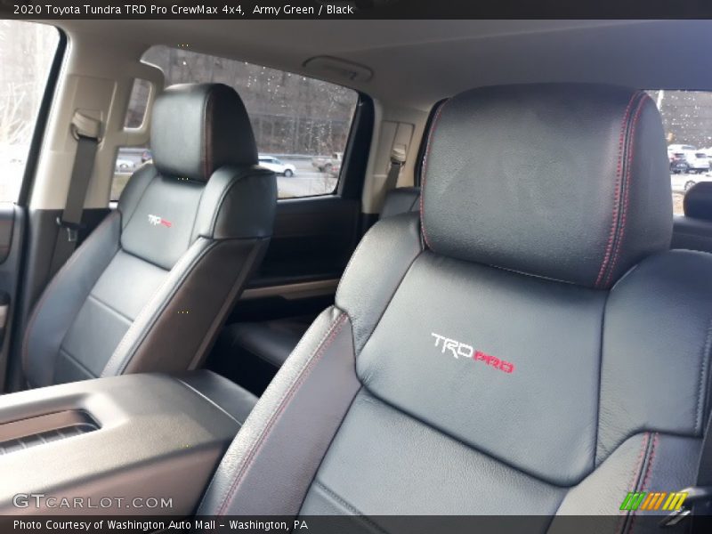 Front Seat of 2020 Tundra TRD Pro CrewMax 4x4