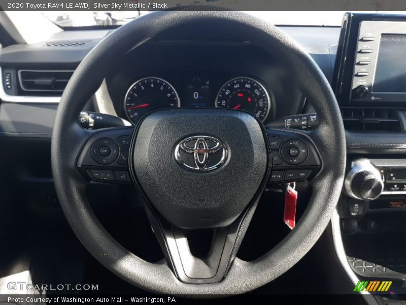 Silver Sky Metallic / Black 2020 Toyota RAV4 LE AWD