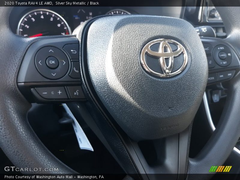 Silver Sky Metallic / Black 2020 Toyota RAV4 LE AWD