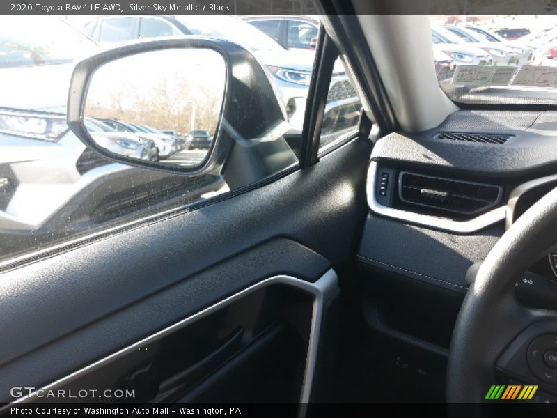 Silver Sky Metallic / Black 2020 Toyota RAV4 LE AWD