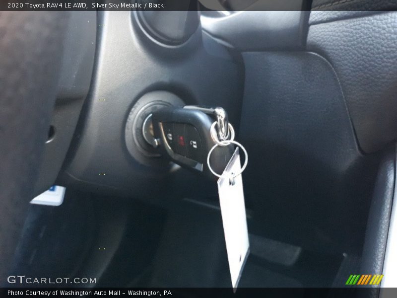 Silver Sky Metallic / Black 2020 Toyota RAV4 LE AWD