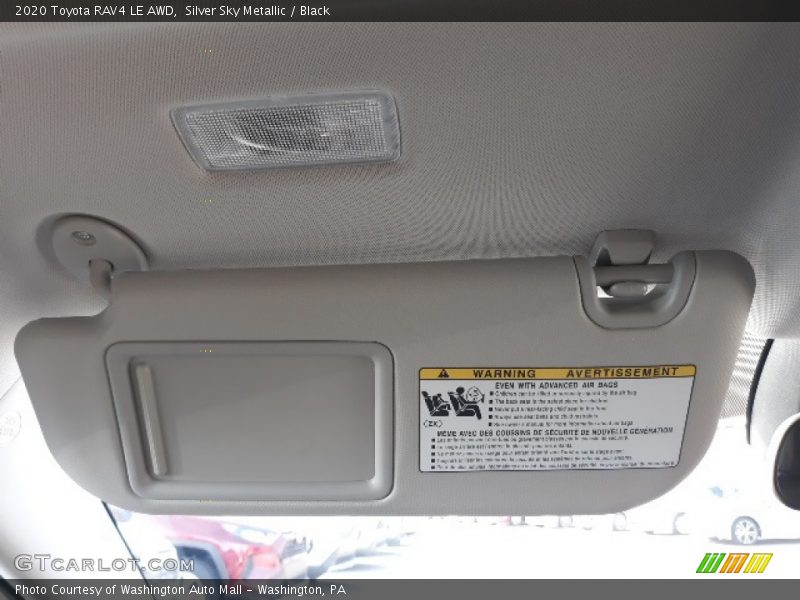 Silver Sky Metallic / Black 2020 Toyota RAV4 LE AWD