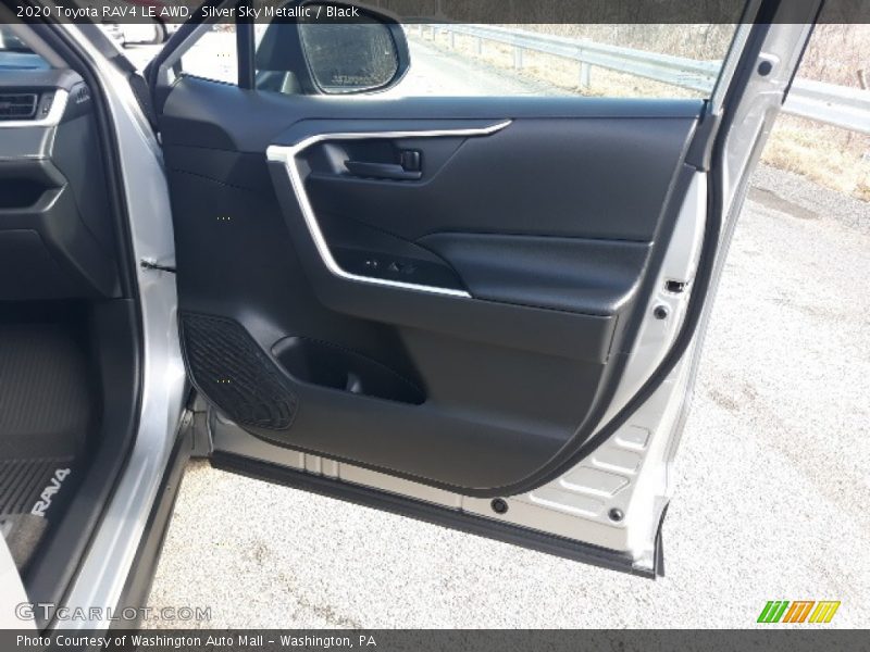 Silver Sky Metallic / Black 2020 Toyota RAV4 LE AWD