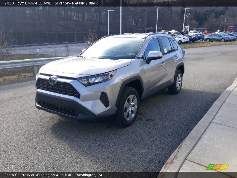 Silver Sky Metallic / Black 2020 Toyota RAV4 LE AWD
