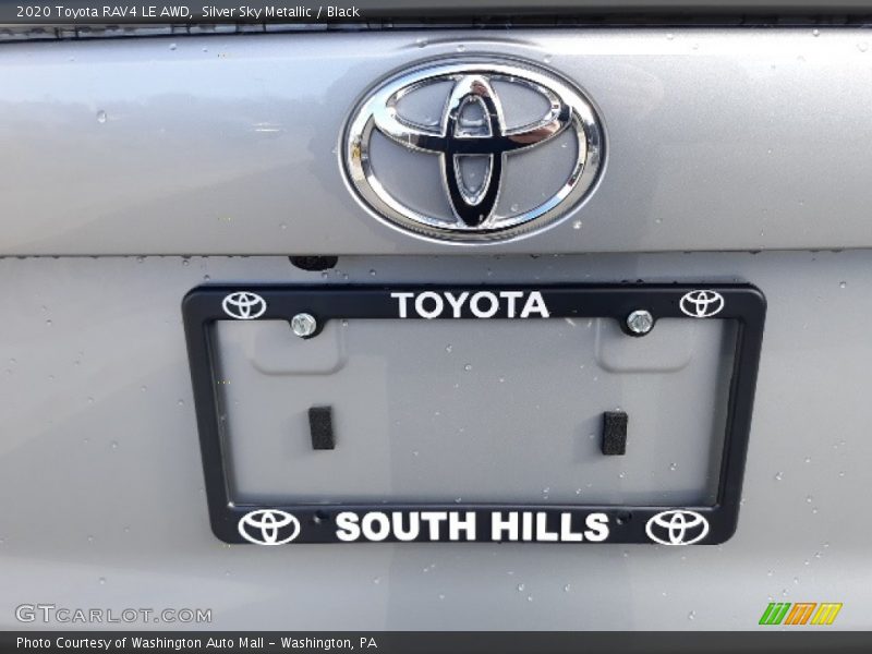 Silver Sky Metallic / Black 2020 Toyota RAV4 LE AWD