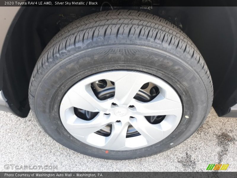 Silver Sky Metallic / Black 2020 Toyota RAV4 LE AWD