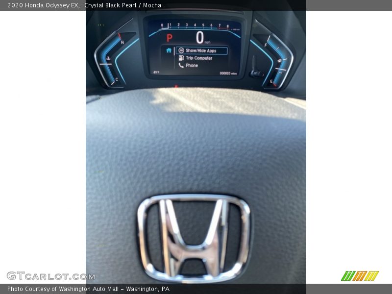 Crystal Black Pearl / Mocha 2020 Honda Odyssey EX