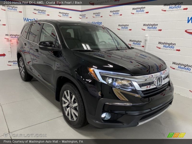 Crystal Black Pearl / Black 2020 Honda Pilot EX-L AWD