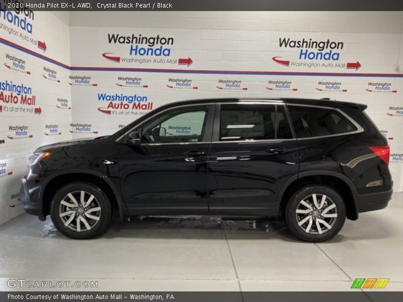 Crystal Black Pearl / Black 2020 Honda Pilot EX-L AWD