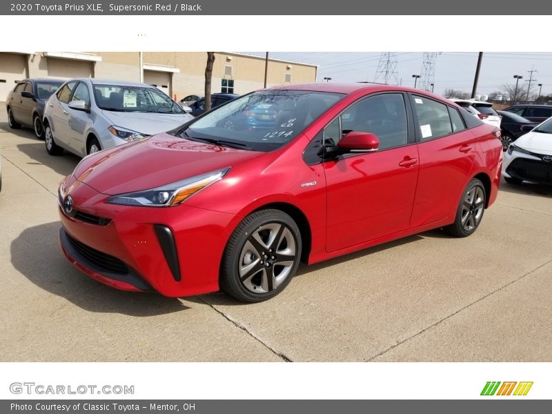 Supersonic Red / Black 2020 Toyota Prius XLE