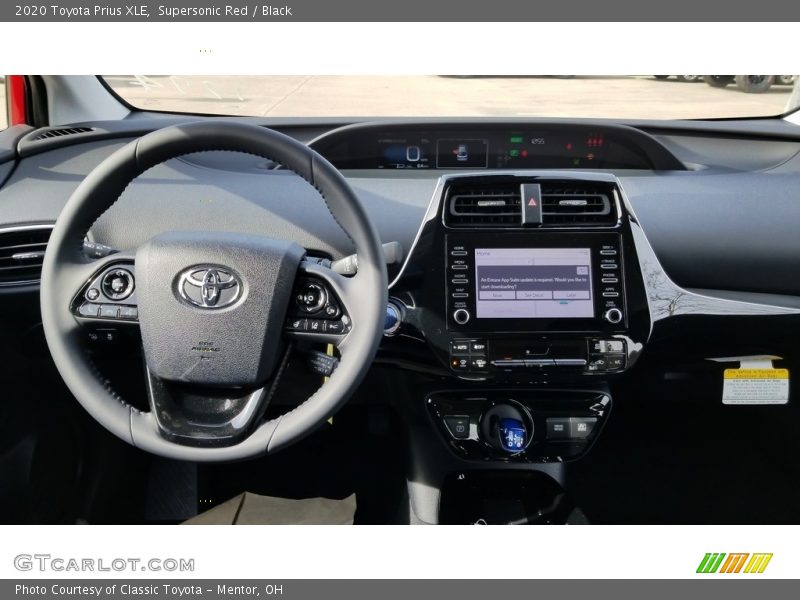 Supersonic Red / Black 2020 Toyota Prius XLE
