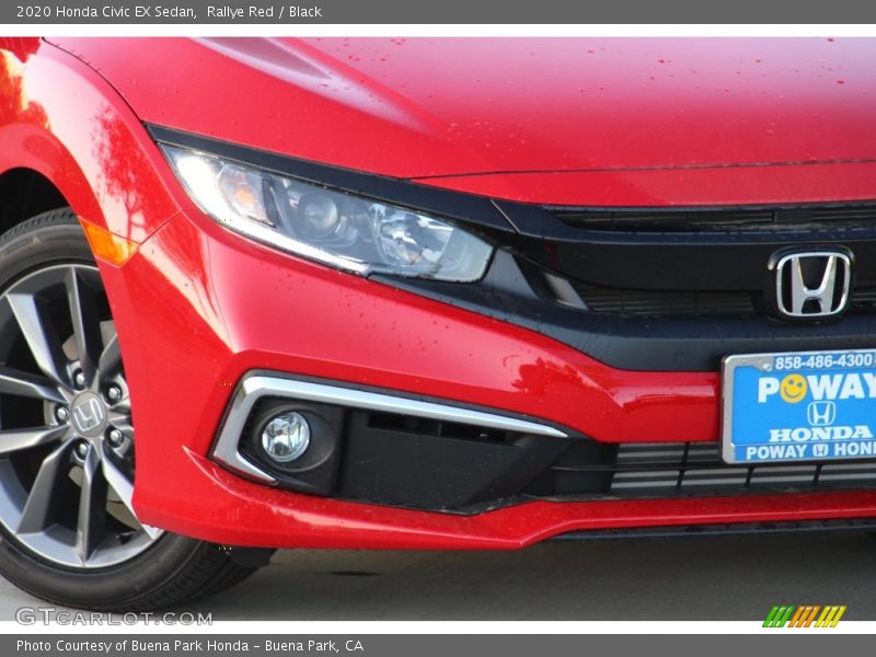 Rallye Red / Black 2020 Honda Civic EX Sedan