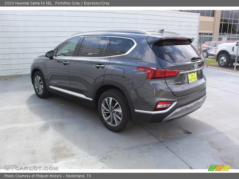 Portofino Gray / Espresso/Gray 2020 Hyundai Santa Fe SEL