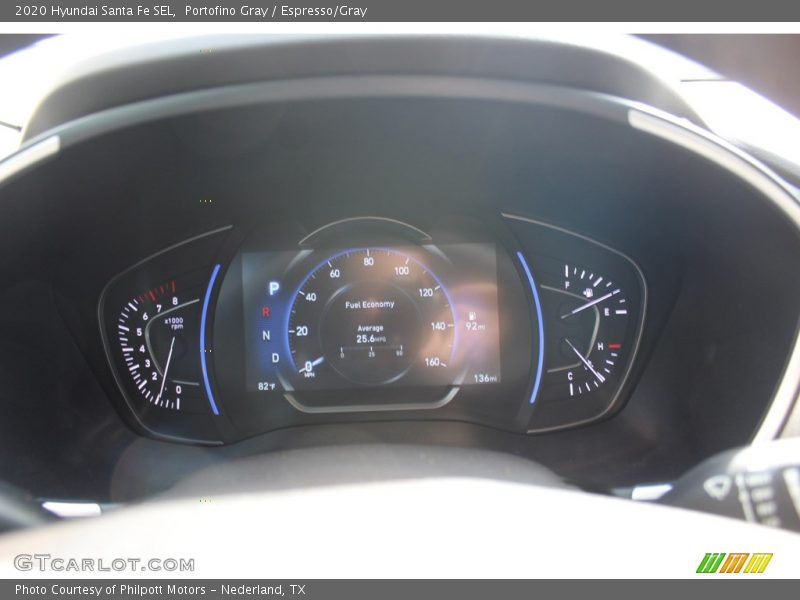 Portofino Gray / Espresso/Gray 2020 Hyundai Santa Fe SEL